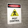 Danger: Pest Control Portrait - Wall Sign Danger: Pest Control Portrait - Wall Sign