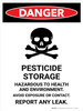 Danger: Pesticide Storage Hazardous Portrait - Wall Sign
