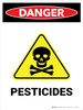 Danger: Pesticides Portrait - Wall Sign Danger: Pesticides Portrait - Wall Sign