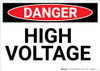 Danger: High Voltage - Wall Sign Danger: High Voltage - Wall Sign