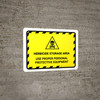 Herbicide Storage Area - Use Proper Persona Hazard Lines with Icon Landscape - Wall Sign
