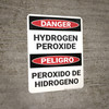 Danger: Hyrdrogen Peroxide - Wall Sign