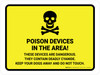 Poison Devices In The Area with Icon Landscape - Wall Sign Poison Devices In The Area with Icon Landscape - Wall Sign