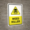 Weed Killer with Hazard Icon Portrait - Wall Sign Weed Killer with Hazard Icon Portrait - Wall Sign