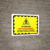 Attention Pest Management Activities with Hazard Icon Landscape - Wall Sign Attention Pest Management Activities with Hazard Icon Landscape - Wall Sign