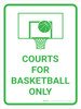 Courts For Basketball Only Portrait with Icon