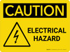 Caution: Electrical Hazard Warning Landscape - Wall Sign Caution: Electrical Hazard Warning Landscape - Wall Sign