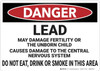 Danger: Lead Hazard - Wall Sign Danger: Lead Hazard - Wall Sign