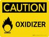 Caution: Oxidizer Landscape With Icon - Wall Sign
