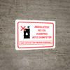 Absolutely No Oil Dumping Landscape with Icon - Wall Sign Absolutely No Oil Dumping Landscape with Icon - Wall Sign