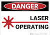 Danger: Laser Operating - Wall Sign