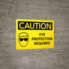 Caution: PPE Eye Protection Required Landscape With Icon - Wall Sign Caution: PPE Eye Protection Required Landscape With Icon - Wall Sign