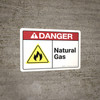 Danger: Natural Gas ANSI - Wall Sign Danger: Natural Gas ANSI - Wall Sign