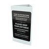 Thank You For Practicing Social Distancing With Us Black Bilingual Spanish Portrait - Tri-fold Sign Thank You For Practicing Social Distancing With Us Black Bilingual Spanish Portrait - Tri-fold Sign