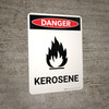 Danger: Kerosene Portrait with Graphic - Wall Sign Danger: Kerosene Portrait with Graphic - Wall Sign