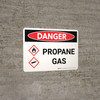 Danger: Propane Gas Landscape with Graphic - Wall Sign