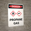 Danger: Propane Gas Portrait with Graphic - Wall Sign