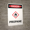 Danger: Propane Portrait with Graphic - Wall Sign