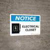 Notice: Electrical Closet Landscape with Graphic