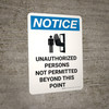 Notice: Admittance Unauthorized Persons Not Permitted Portrait with Graphic Notice: Admittance Unauthorized Persons Not Permitted Portrait with Graphic