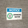 Notice: Drinking Water Landscape with Graphic