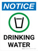 Notice: Drinking Water Portrait with Graphic Notice: Drinking Water Portrait with Graphic