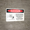 Danger: Electric Equipment - Call Power And Light Company Landscape - Wall Sign