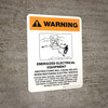 Warning: Energized Electrical Equipment - Obstructions Will Cause Delays Portrait - Wall Sign Warning: Energized Electrical Equipment - Obstructions Will Cause Delays Portrait - Wall Sign