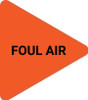Foul Air - Triangle Duct Marker Foul Air - Triangle Duct Marker