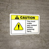 Caution: You Must Make Eye Contact Before Entering Farm ANSI Landscape - Wall Sign Caution: You Must Make Eye Contact Before Entering Farm ANSI Landscape - Wall Sign