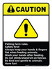 Caution: Petting Farm Rules Safety First ANSI Portrait - Wall Sign Caution: Petting Farm Rules Safety First ANSI Portrait - Wall Sign