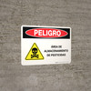Danger: Pesticide Storage Area Spanish Landscape - Wall Sign