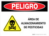 Danger: Pesticide Storage Area Spanish Landscape - Wall Sign