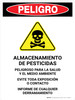 Danger: Pesticide Storage Hazardous Spanish Portrait - Wall Sign Danger: Pesticide Storage Hazardous Spanish Portrait - Wall Sign