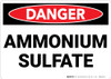 Danger: Ammonian Sulfate - Wall Sign