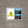 Notice: Record And Post All Pesticide Applications Bilingual Spanish Landscape - Wall Sign