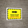 Ammonia Diffuser Control Cabinet Right Arrow Landscape - Wall Sign