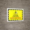 Caution Pesticide Application Keep Off While Landscape - Wall Sign Caution Pesticide Application Keep Off While Landscape - Wall Sign