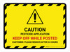 Caution Pesticide Application Keep Off While Landscape - Wall Sign Caution Pesticide Application Keep Off While Landscape - Wall Sign