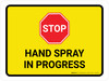 Hand Spray In Progress Landscape - Wall Sign Hand Spray In Progress Landscape - Wall Sign