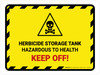 Herbicide Storage Tank Landscape - Wall Sign Herbicide Storage Tank Landscape - Wall Sign
