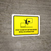 Stay Clear Of Sifter Boxes While in Operation Landscape - Wall Sign