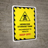 Herbicide Storage Tank Portrait - Wall Sign