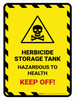 Herbicide Storage Tank Portrait - Wall Sign