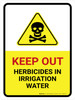 Keep Out Herbicides In Portrait - Wall Sign