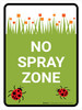 No Spray Zone Portrait - Wall Sign