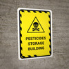 Pesticides Storage Building Portrait - Wall Sign