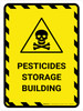 Pesticides Storage Building Portrait - Wall Sign
