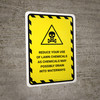 Reduce Your Use Of Lawn Chemicals Portrait - Wall Sign