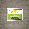 We Care About Bees Herbicides Landscape - Wall Sign We Care About Bees Herbicides Landscape - Wall Sign